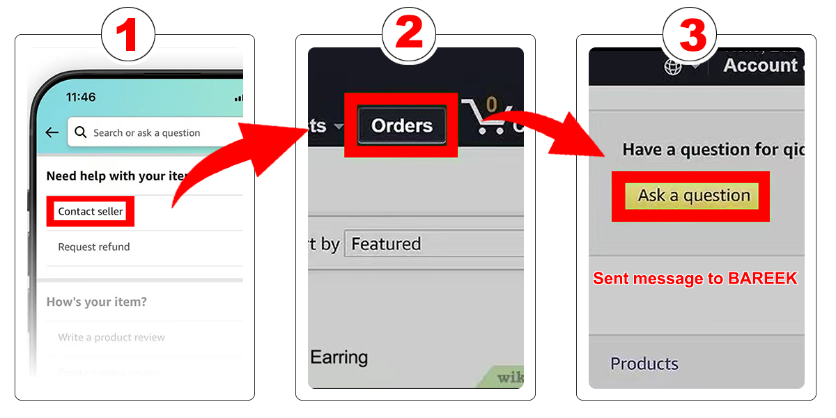 Mobile user guide steps