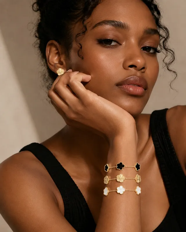 Clover bracelets set