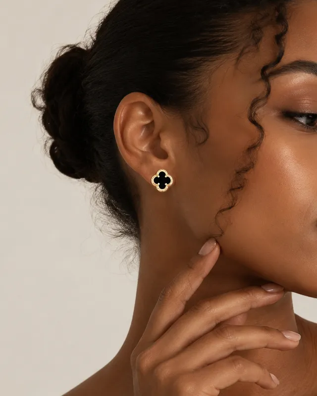 Four-leaf earrings